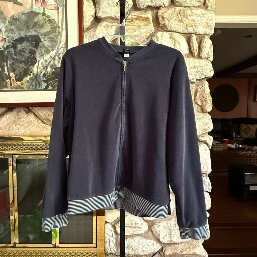 Y2k Gap zip up terry cloth jacket size large Athleisure, sporty, gorpcore lite,